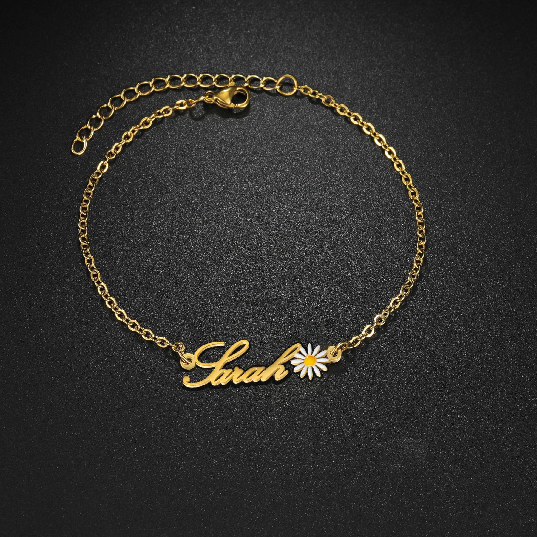 Atoztide Personalized Custom Name Jewelry Set Dripping Oil Flower Necklace Bracelet Earring Ring Stainless Steel for Women Gifts as picture&Silver color
Atoztide Personalized Custom Name Jewelry Set Dripping Oil Flower Necklace Bracelet Earring Ring Stainless Steel for Women Gifts as picture&Silver color
