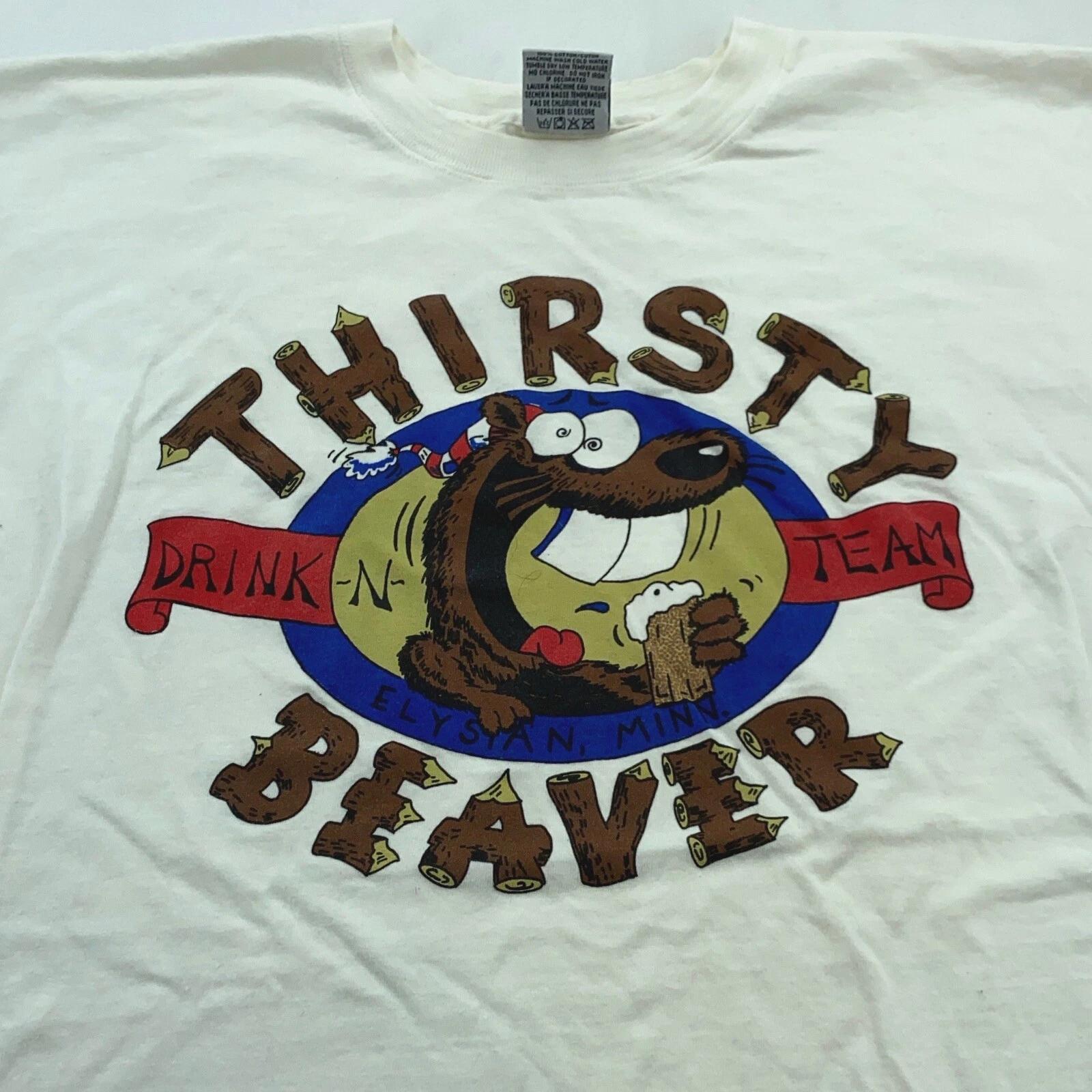 винтаж 90-х THIRSTY BEAVER DRINKING TEAM мультяшная футболка L пиво элизиан миннесота 4XL
винтаж 90-х THIRSTY BEAVER DRINKING TEAM мультяшная футболка L пиво элизиан миннесота 4XL