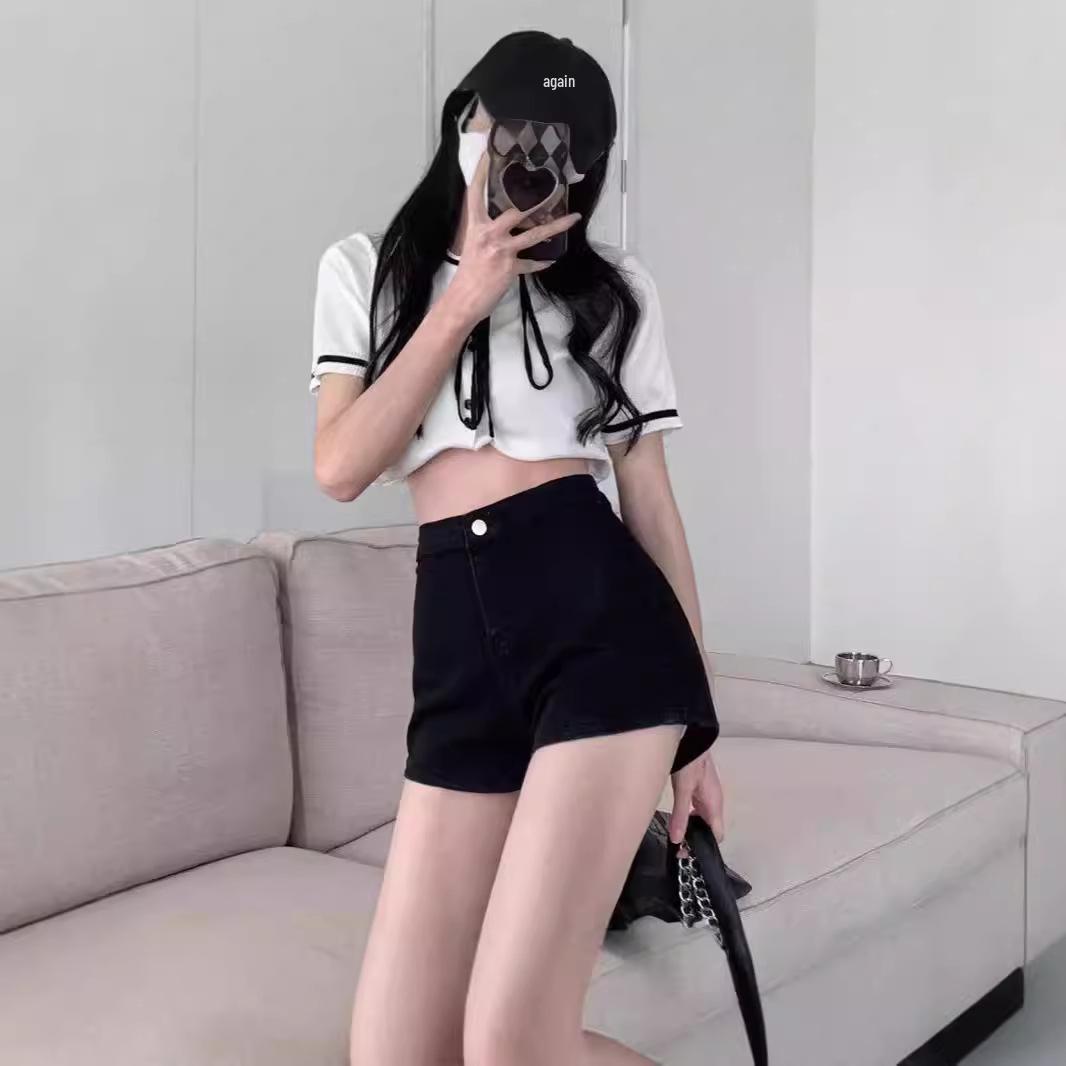 Spicy Girl High-Waist Stretch Denim Shorts - Women s Petite Slimming Summer Hot Pants M
Spicy Girl High-Waist Stretch Denim Shorts - Women s Petite Slimming Summer Hot Pants M