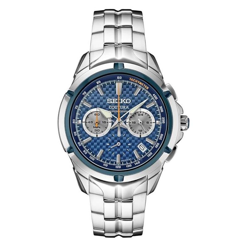 SEIKO 100 meters waterproof Quartz Steel Strap 43mm men s watch blue dial SSB431
SEIKO 100 meters waterproof Quartz Steel Strap 43mm men s watch blue dial SSB431