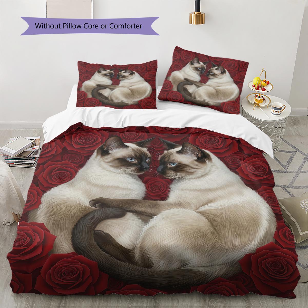 Valentine s Day Pattern Bedding Quilt Cover Pillowcase Home Decoration Birthday Gift (1 * duvet cover + 2 * pillowcase, without core) 135x200cm
Valentine s Day Pattern Bedding Quilt Cover Pillowcase Home Decoration Birthday Gift (1 * duvet cover + 2 * pillowcase, without core) 135x200cm