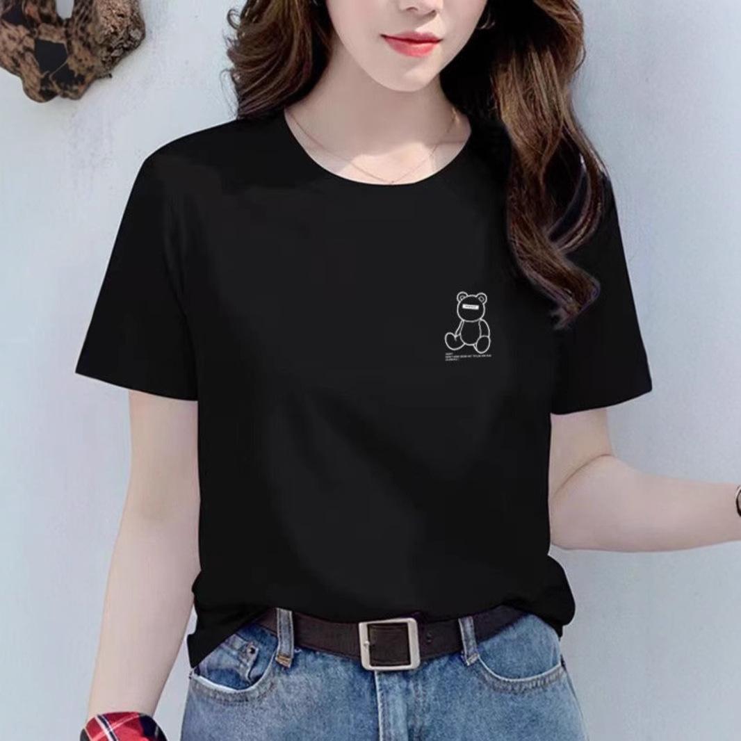 Women s Black Pure Cotton Plus Size Round Neck Short Sleeve T-shirt - 2025 Summer Versatile Loose Fit S
Women s Black Pure Cotton Plus Size Round Neck Short Sleeve T-shirt - 2025 Summer Versatile Loose Fit S