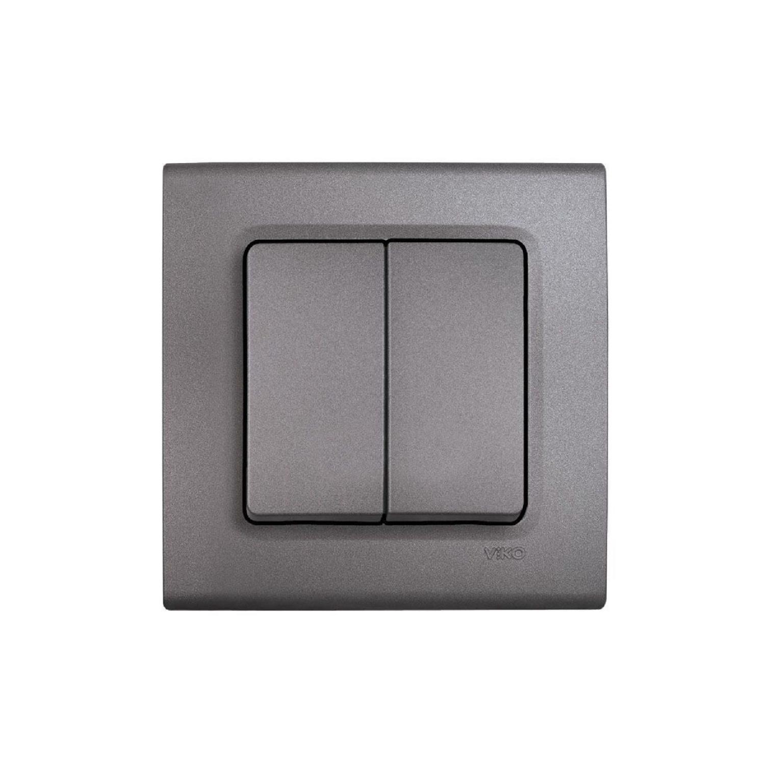 Двойной ключ Linnera Life гранитно-серый с рамкой — 90442002