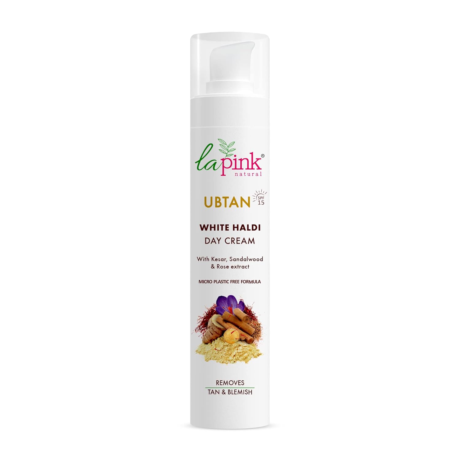 Дневной крем La Pink Ubtan White Haldi | Формула на 100% свободна от микропластика | Удаляет загар | Кесар, сандаловое дерево и роза | Все типы кожи | 50 г
Дневной крем La Pink Ubtan White Haldi | Формула на 100% свободна от микропластика | Удаляет загар | Кесар, сандаловое дерево и роза | Все типы кожи | 50 г