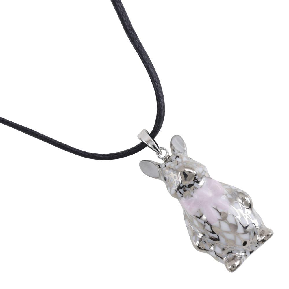 HEREND Rabbit Necklace Figurine Silver / white porcelain 7g Women Used
HEREND Rabbit Necklace Figurine Silver / white porcelain 7g Women Used