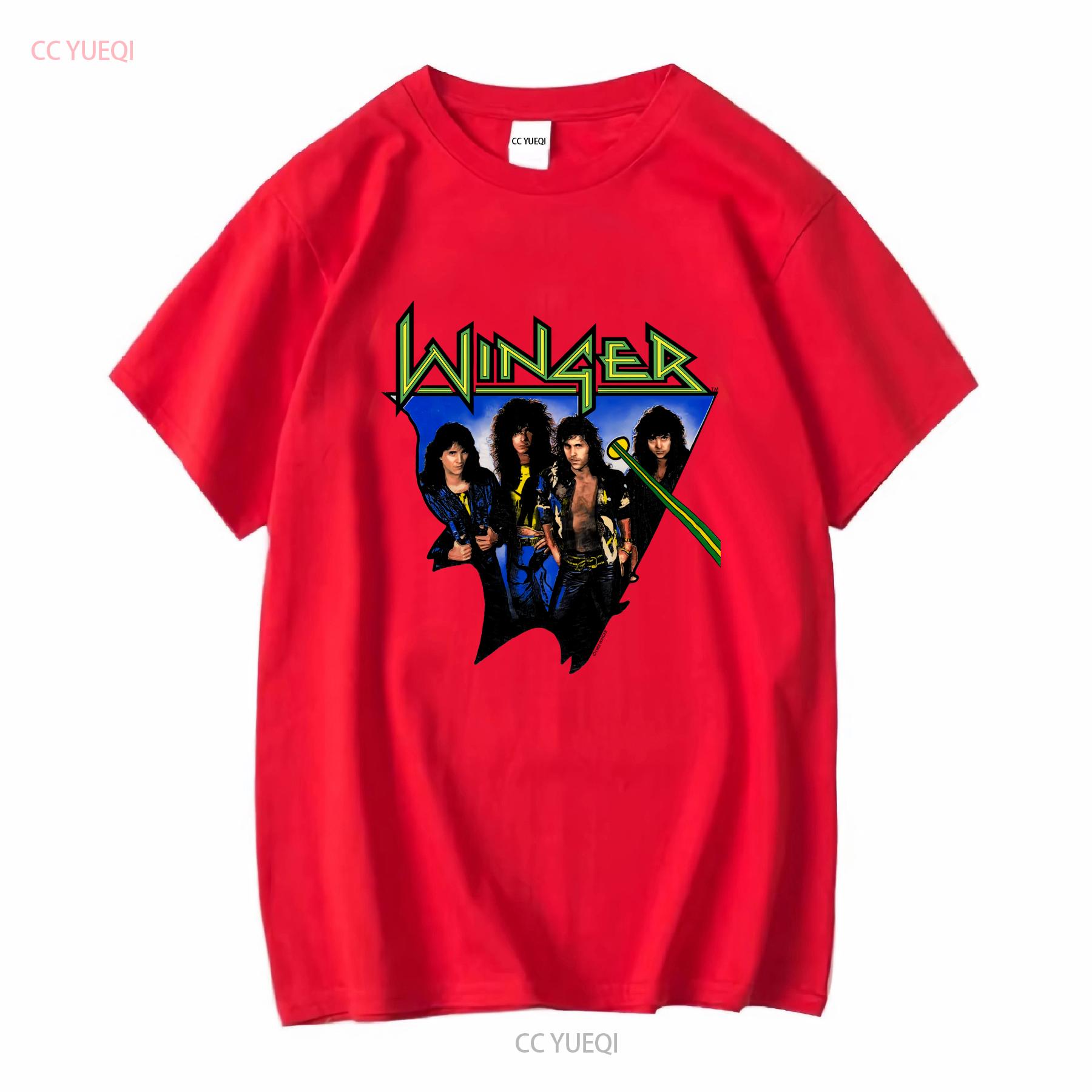 Winger White Men Cotton T shirt New Classic long or short sleeves vintage Washed streetwear fashion Stretched graphic S
Winger White Men Cotton T shirt New Classic long or short sleeves vintage Washed streetwear fashion Stretched graphic S