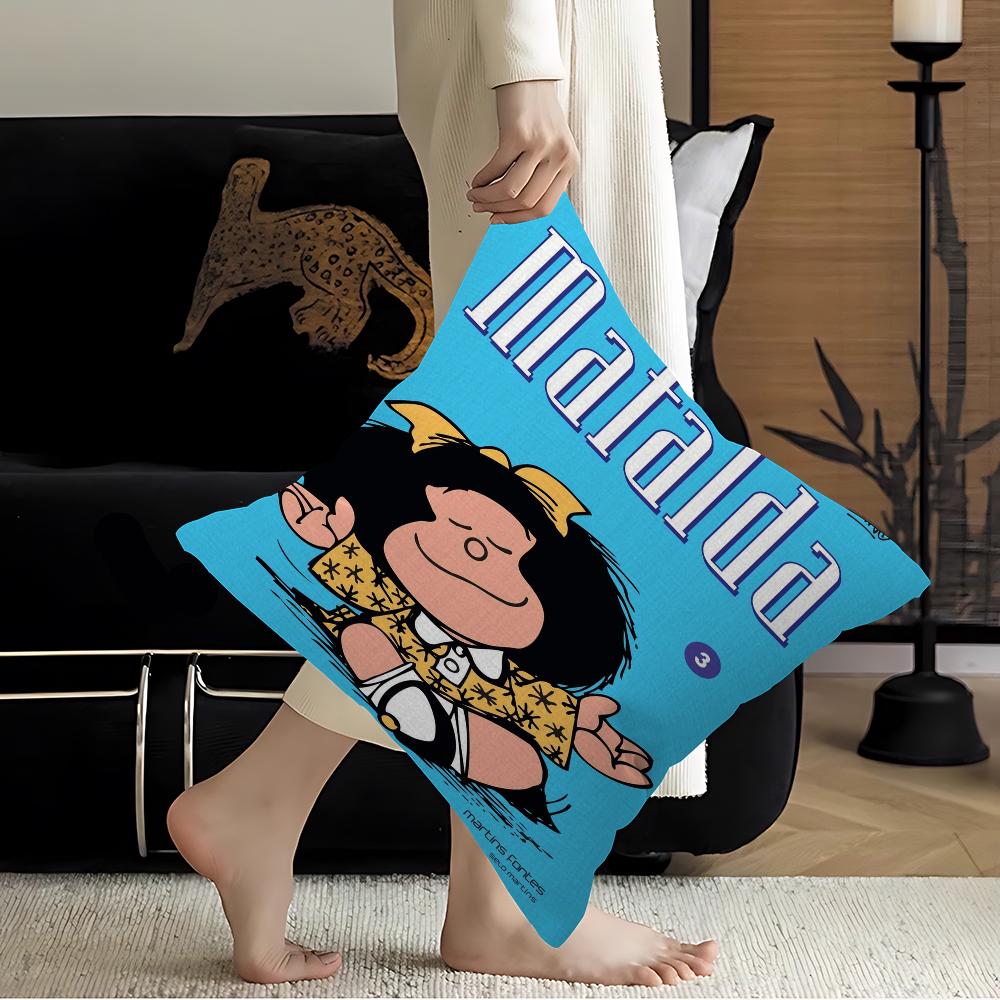 M-Mafalda Cartoon Office Cushion Pillowcase Car Cushion Cover45X45CM Lumbar Pillowcase Sofa Pillowcover 16x16Inch
M-Mafalda Cartoon Office Cushion Pillowcase Car Cushion Cover45X45CM Lumbar Pillowcase Sofa Pillowcover 16x16Inch