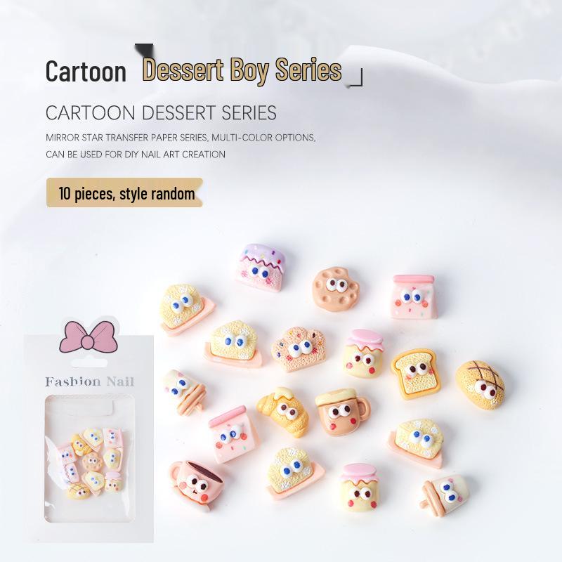 3D Cute Nail Art Charms: Milk Chocolate Cookie & Cartoon Dessert Resin Flatbacks (Set of 10)
3D Cute Nail Art Charms: Milk Chocolate Cookie & Cartoon Dessert Resin Flatbacks (Set of 10)