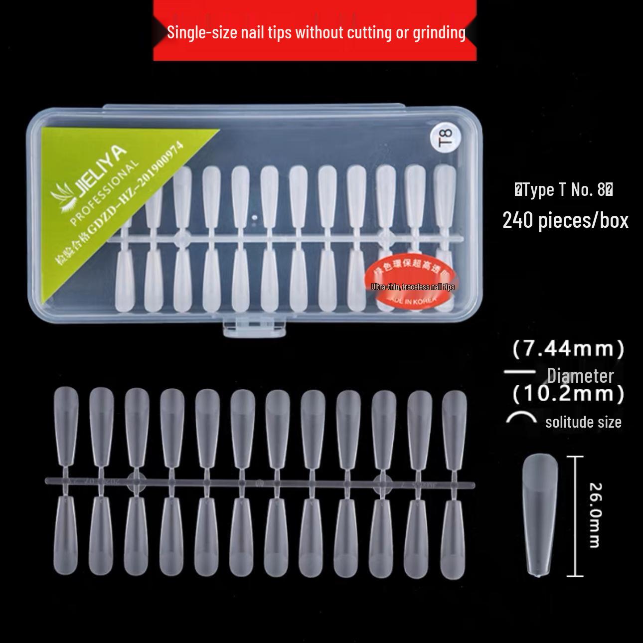 Odd Number Small Size Matte Long Taper Nail Tips (Sizes 3-9) Untagged
Odd Number Small Size Matte Long Taper Nail Tips (Sizes 3-9) Untagged