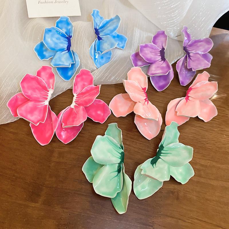 Sweet Titanium Steel Drip Oil Flower Stud Earrings - Elegant, High-End Summer Fashion Accessories for Women
Sweet Titanium Steel Drip Oil Flower Stud Earrings - Elegant, High-End Summer Fashion Accessories for Women