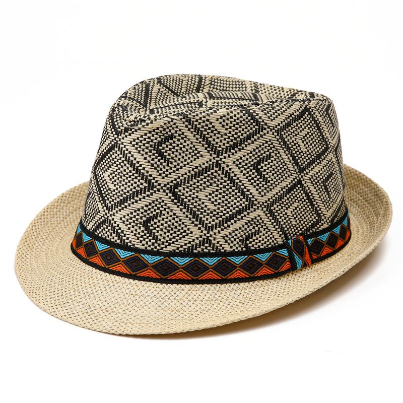 Straw Hat Men S Korean Version Trendy Fashion Sunshade Top Hat British Retro Jazz Hat Gentleman S Hat Sun-Proof Straw Hat M(56-58cm) чорний
Straw Hat Men S Korean Version Trendy Fashion Sunshade Top Hat British Retro Jazz Hat Gentleman S Hat Sun-Proof Straw Hat M(56-58cm) чорний