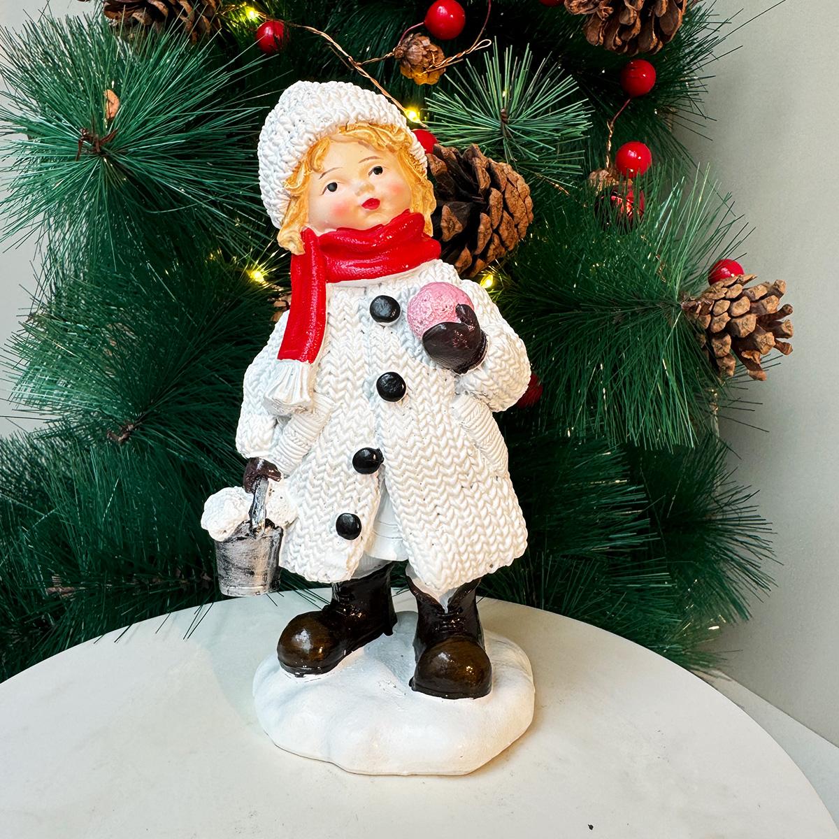 Gorgeous Snowman Resin Statue Holding Gift Box and Christmas Tree Snowman Suitable for Christmas New Year Decoration
Gorgeous Snowman Resin Statue Holding Gift Box and Christmas Tree Snowman Suitable for Christmas New Year Decoration