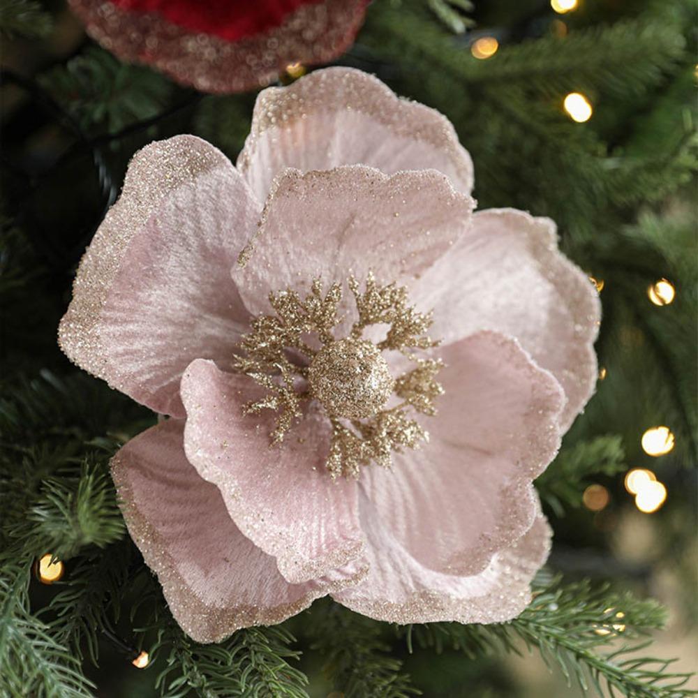 DIY Yulan Flower 18cm Xmas Tree Decorations New Poinsettia Glitter Flower рожевий
DIY Yulan Flower 18cm Xmas Tree Decorations New Poinsettia Glitter Flower рожевий