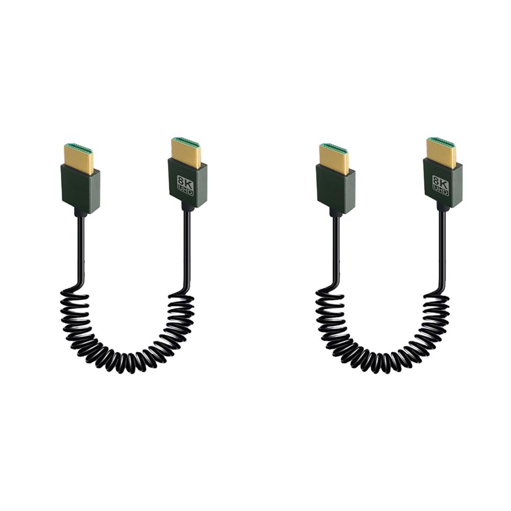 8K HDMI-совместимый мужской к HDMI-совместимому 2.1 мужской спиральный кабель 48 Гбит/с (А к А)
8K HDMI-совместимый мужской к HDMI-совместимому 2.1 мужской спиральный кабель 48 Гбит/с (А к А)