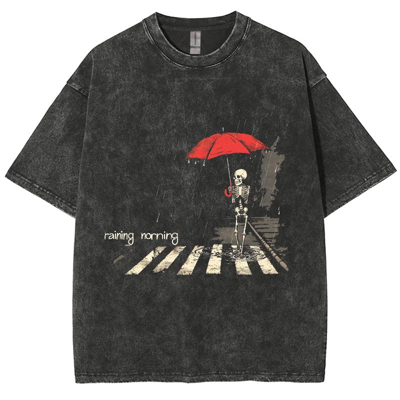 Casual Skull Rain Umbrella Print Women s Cotton T-Shirt Unisex Oversized Wash Loose Couple Mid-Sleeve Wasteland S
Casual Skull Rain Umbrella Print Women s Cotton T-Shirt Unisex Oversized Wash Loose Couple Mid-Sleeve Wasteland S