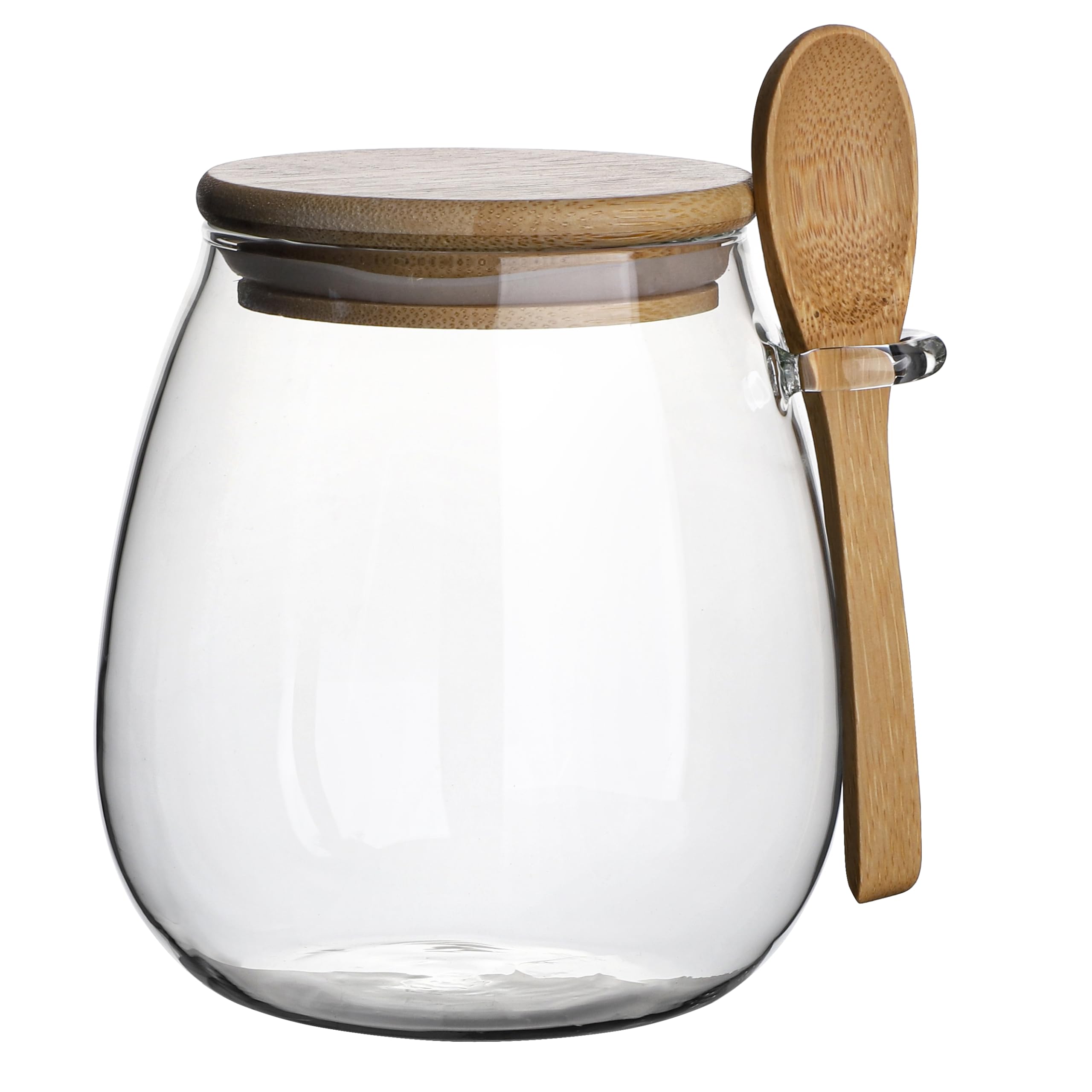 600ml Glass Storage Container, Airtight Coffee Canister with Bamboo Lid and Bamboo Spoon
600ml Glass Storage Container, Airtight Coffee Canister with Bamboo Lid and Bamboo Spoon