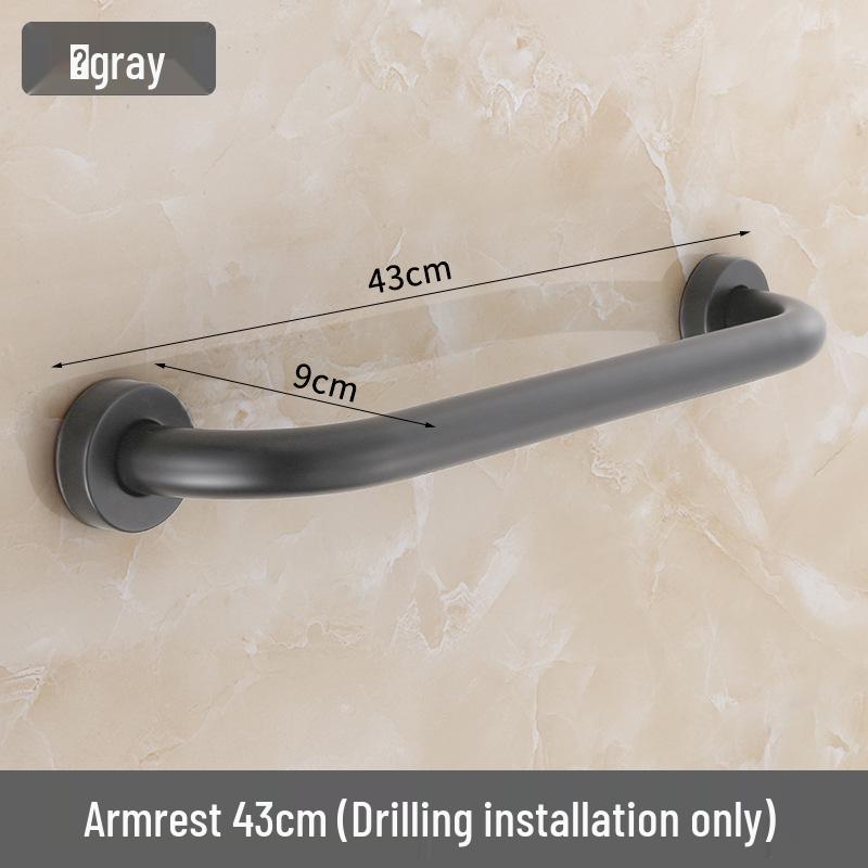 Gunmetal Grey Stainless Steel Anti-Slip Corner Grab Bar for Elderly
Gunmetal Grey Stainless Steel Anti-Slip Corner Grab Bar for Elderly