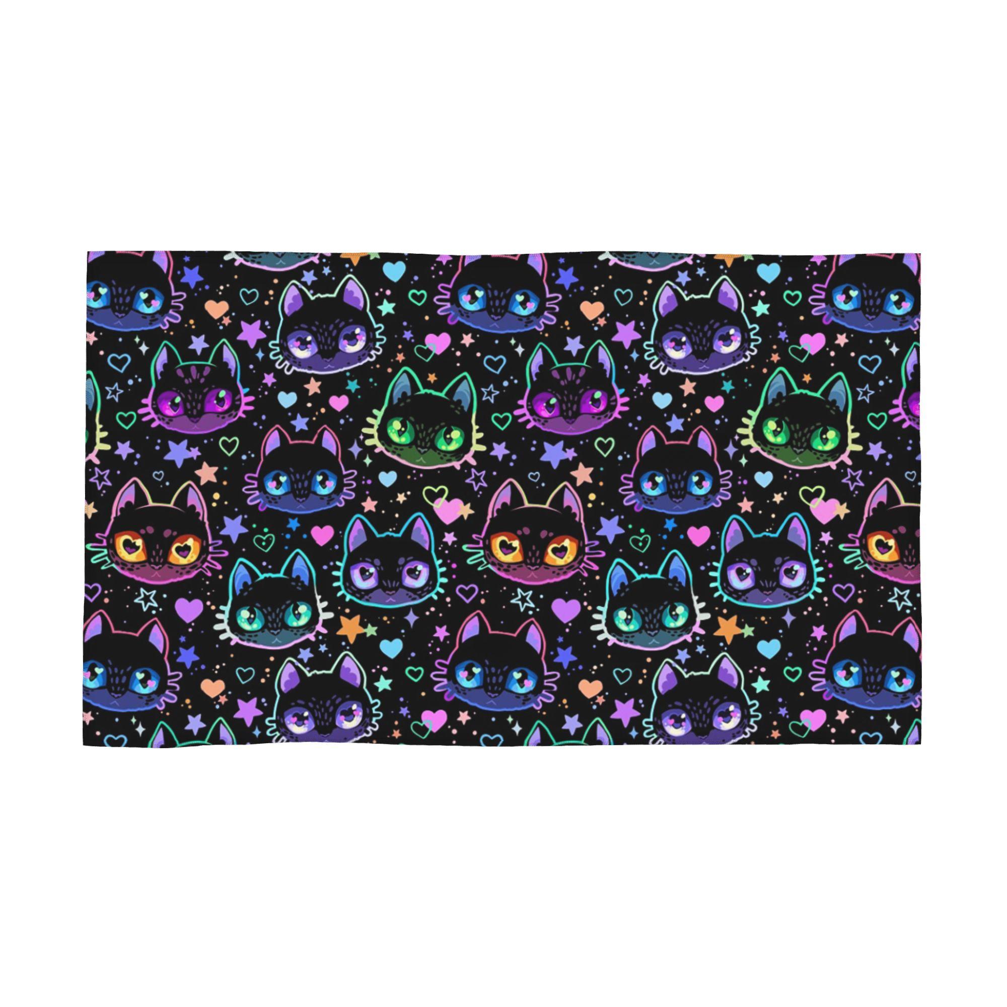 Colorful Cat Silhouettes Cartoon Black Cats Soft Face Towel Quick Dry Pool Bath Cotton Towels Absorbent W40*H60(CM)
Colorful Cat Silhouettes Cartoon Black Cats Soft Face Towel Quick Dry Pool Bath Cotton Towels Absorbent W40*H60(CM)