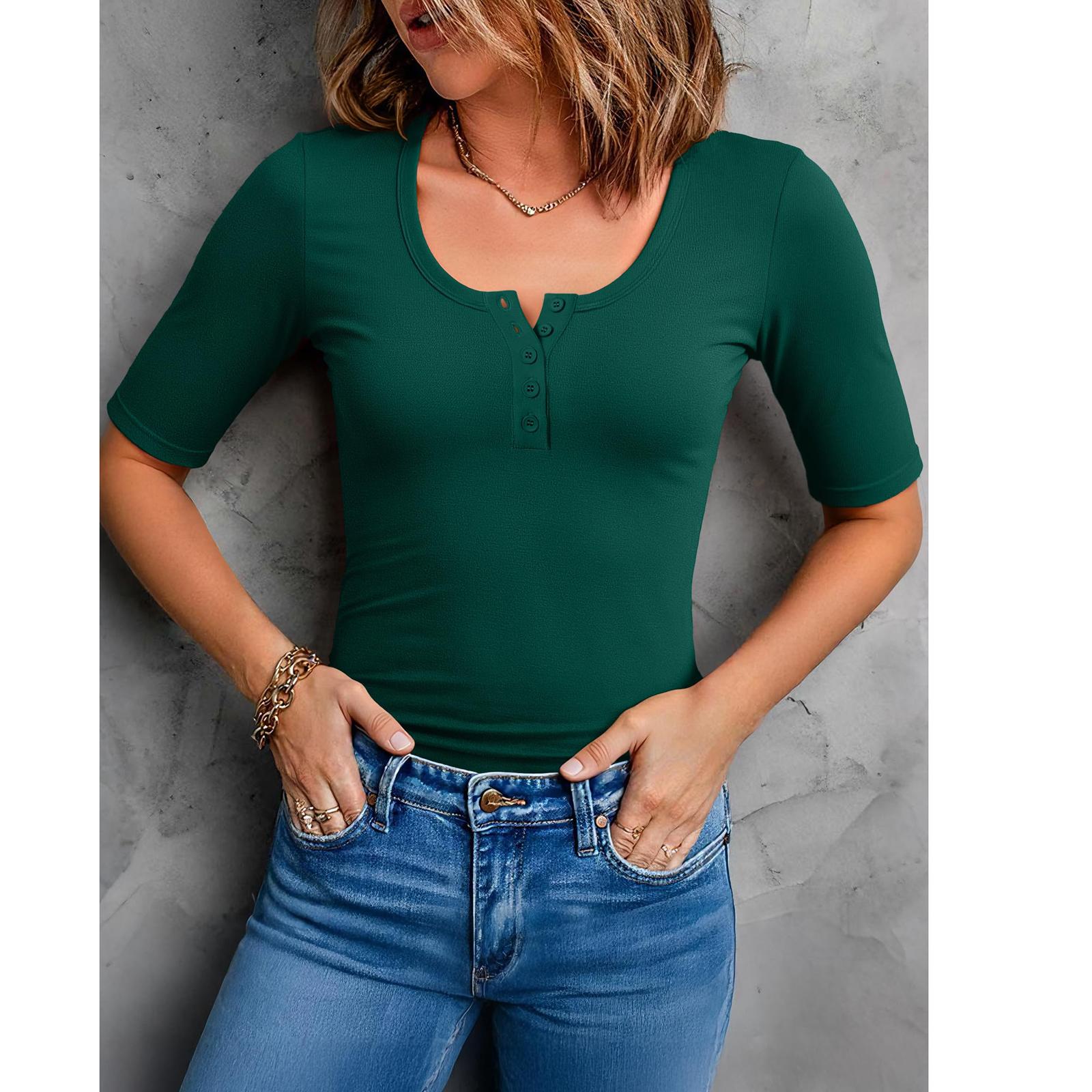 Женский вязаный топ с коротким рукавом, повседневная удобная блузка S
Женский вязаный топ с коротким рукавом, повседневная удобная блузка S