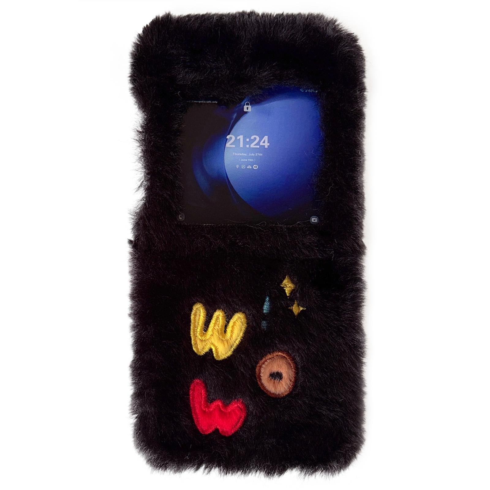 KJS-018 For Samsung Galaxy Z Flip6 5G Case Embroidered WOW Soft Plush Hard PC Phone Cover Black
KJS-018 For Samsung Galaxy Z Flip6 5G Case Embroidered WOW Soft Plush Hard PC Phone Cover Black