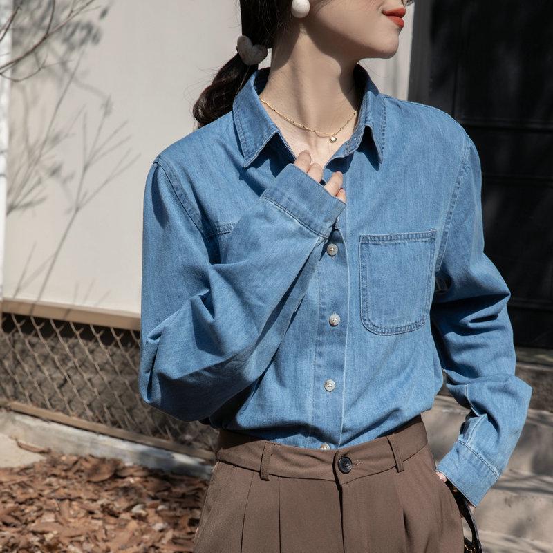 Women s Long-Sleeve Denim Shirt - 2025 Spring/Autumn Retro French Slim Design Large синій
Women s Long-Sleeve Denim Shirt - 2025 Spring/Autumn Retro French Slim Design Large синій