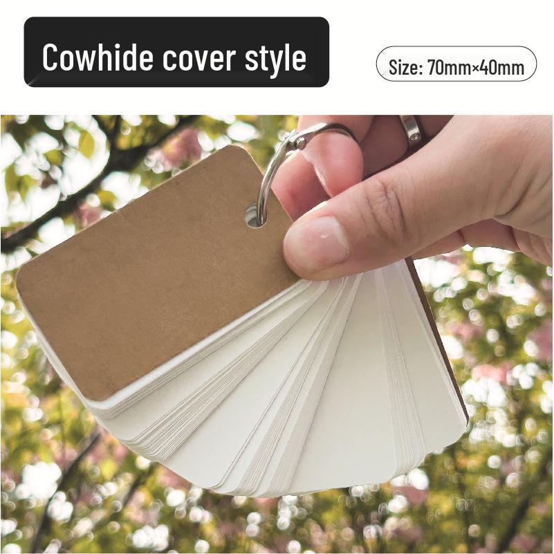 Portable English Word Cards: White Hard Cardstock, Pocket-Sized, Handwrite, Ring-Bound, Punched for Easy Memorization 100 Sheets
Portable English Word Cards: White Hard Cardstock, Pocket-Sized, Handwrite, Ring-Bound, Punched for Easy Memorization 100 Sheets