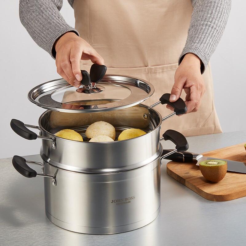 JOHN BOSS Oushang 2-Layer Stainless Steel Steamer
JOHN BOSS Oushang 2-Layer Stainless Steel Steamer
