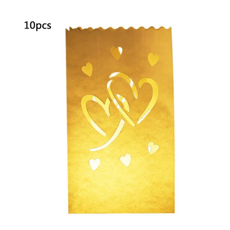 10 шт. Весільний тримач для чайної лампочки з сердечками Luminaria Паперовий ліхтарик Сумка для свічок для домашнього романтичного весілля. 9.85x5.91x3.55 Inch
10 шт. Весільний тримач для чайної лампочки з сердечками Luminaria Паперовий ліхтарик Сумка для свічок для домашнього романтичного весілля. 9.85x5.91x3.55 Inch