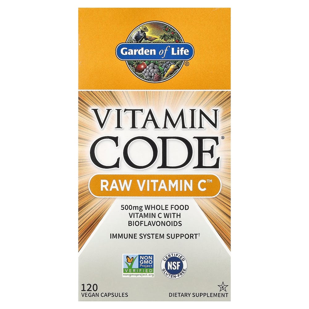 Garden of Life Vitamin Code RAW Vitamin C 250 mg Veggie Capsules, 120 Count 120 pcs - 1 ea
Garden of Life Vitamin Code RAW Vitamin C 250 mg Veggie Capsules, 120 Count 120 pcs - 1 ea