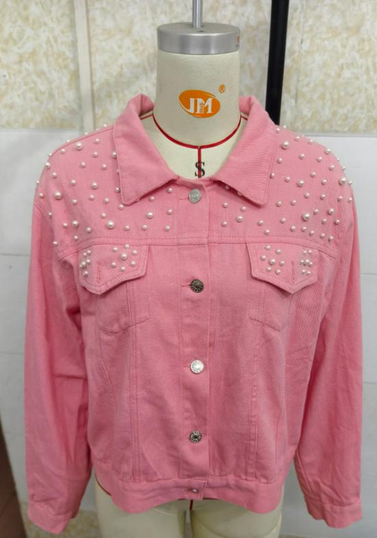 Women s Ulzzang Beaded Pearl Denim Jacket - Spring/Autumn Collection L
Women s Ulzzang Beaded Pearl Denim Jacket - Spring/Autumn Collection L