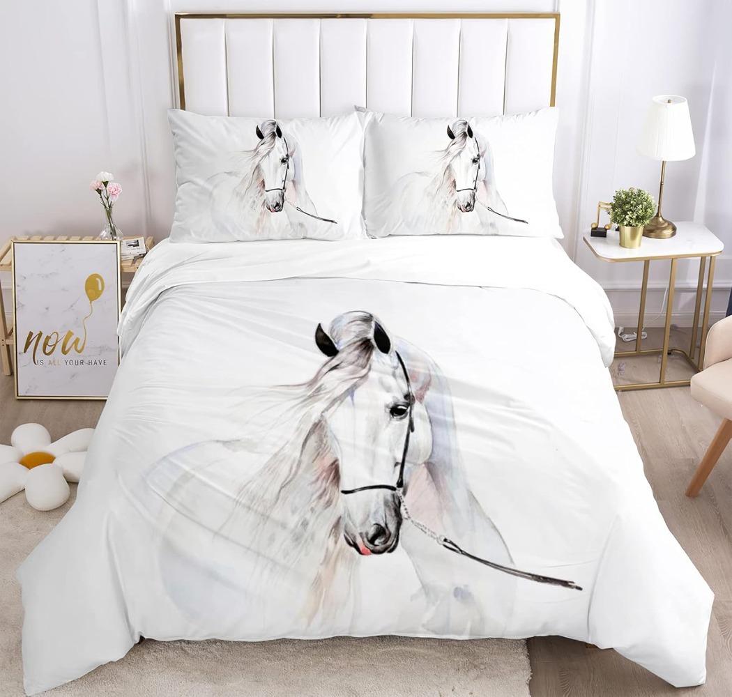 Horses Bed Linen Set,Microfibre Bedding Sets, Children s Bed Linen with Zip Room Decor Duvet Cover for Teenagers adult 90x200cm
Horses Bed Linen Set,Microfibre Bedding Sets, Children s Bed Linen with Zip Room Decor Duvet Cover for Teenagers adult 90x200cm