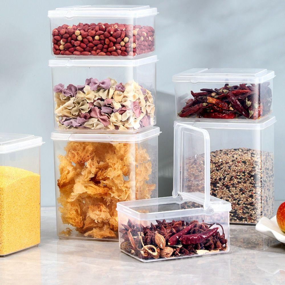 with Lid Fresh-Keeping Box Sealed Rectangular Trasparent Food Containers Flip Lid Spice Organizer 1200ML
with Lid Fresh-Keeping Box Sealed Rectangular Trasparent Food Containers Flip Lid Spice Organizer 1200ML