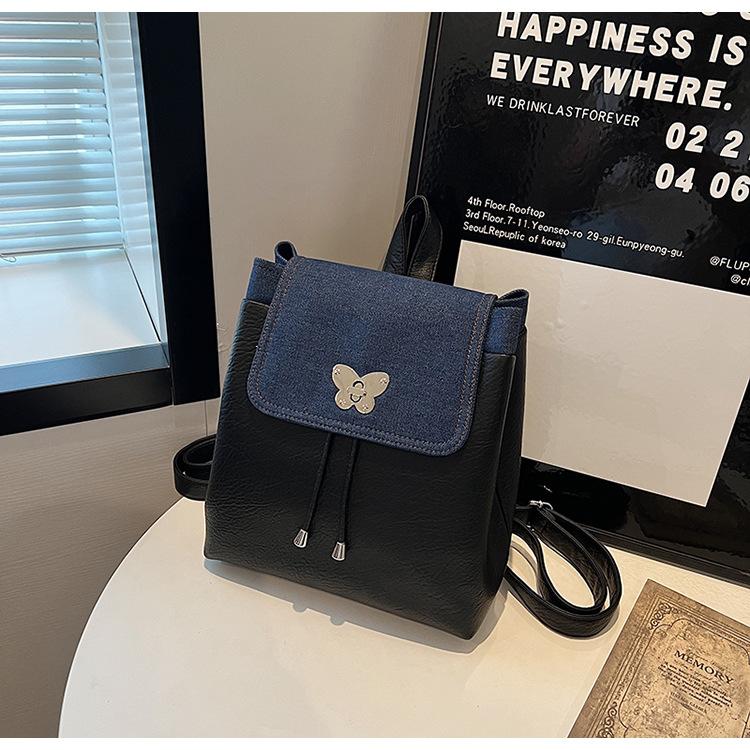 Backpack Women s Large Capacity Casual Niche Design Trendy Portable Korean School Bag Premium Travel Backpack чорний
Backpack Women s Large Capacity Casual Niche Design Trendy Portable Korean School Bag Premium Travel Backpack чорний