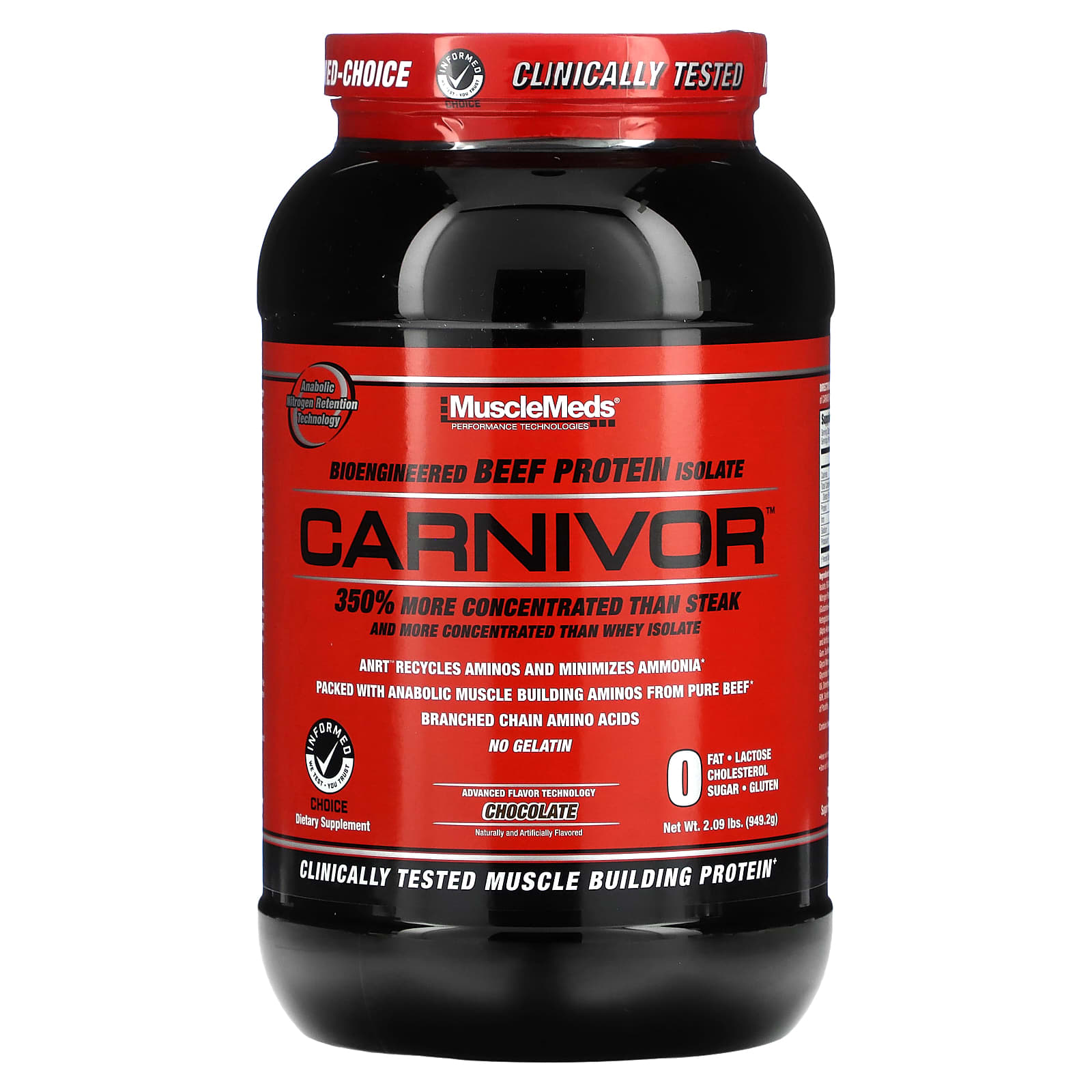 MuscleMeds, Carnivor, Bioengineered Beef Protein Isolate, Chocolate, 2.25 lbs (1,019.2 g)
MuscleMeds, Carnivor, Bioengineered Beef Protein Isolate, Chocolate, 2.25 lbs (1,019.2 g)