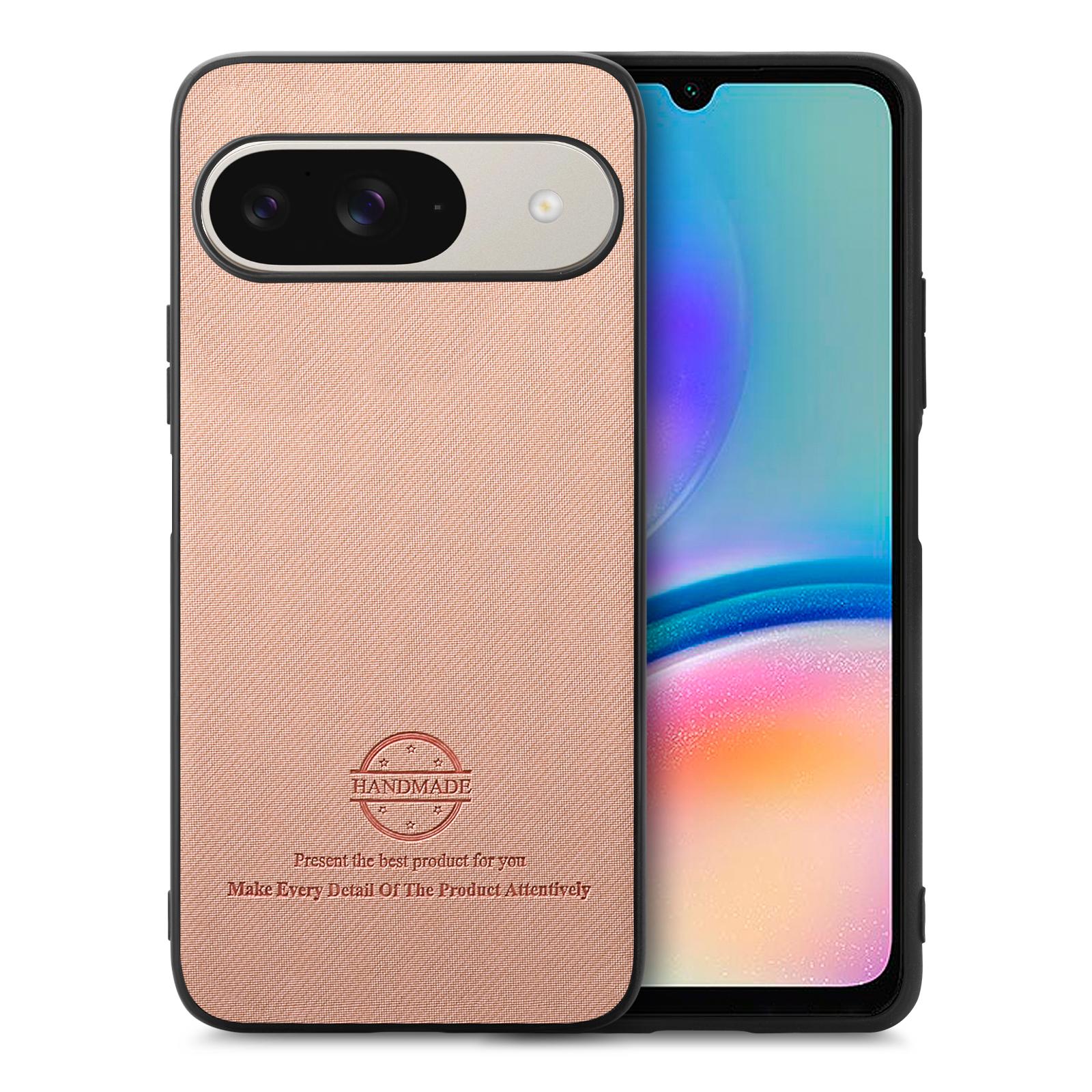 For Google Pixel 10 Leather Phone Back Cover with Cloth Texture Pink
For Google Pixel 10 Leather Phone Back Cover with Cloth Texture Pink