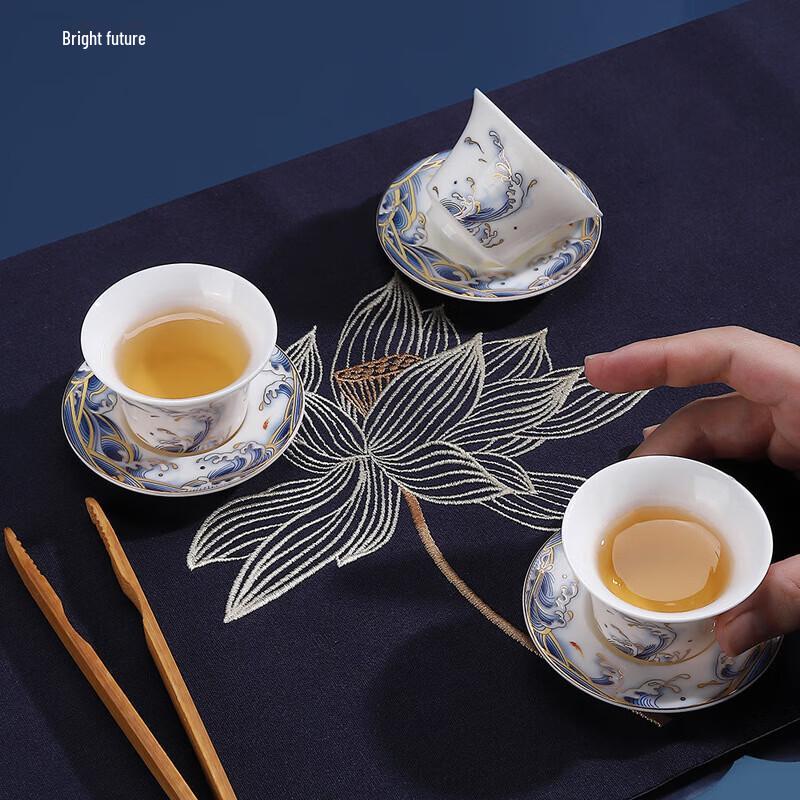 Chaxun Mutton-Fat Jade White Porcelain Gongfu Tea Set
Chaxun Mutton-Fat Jade White Porcelain Gongfu Tea Set