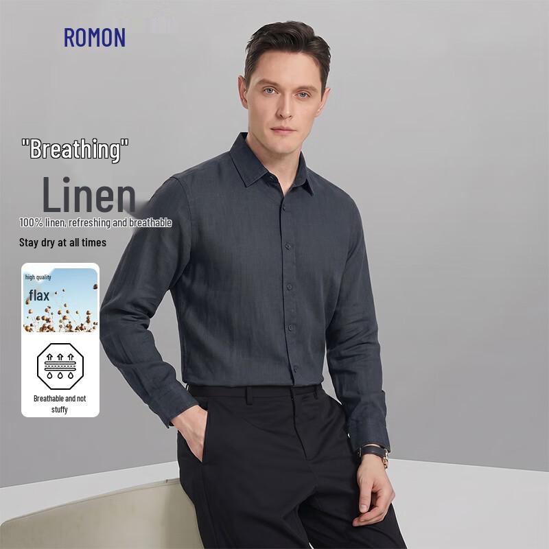 Men s 100% Linen Breathable Casual Long-Sleeve Shirt L
Men s 100% Linen Breathable Casual Long-Sleeve Shirt L