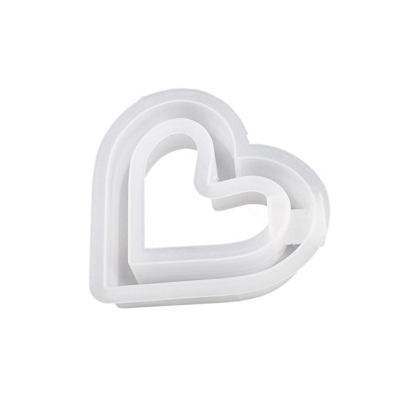 Ваза в форме сердца, силиконовая форма, формы из эпоксидной смолы, пробирки, цветочные горшки, контейнеры, формы, гидропонные растения, гипсовая форма 2