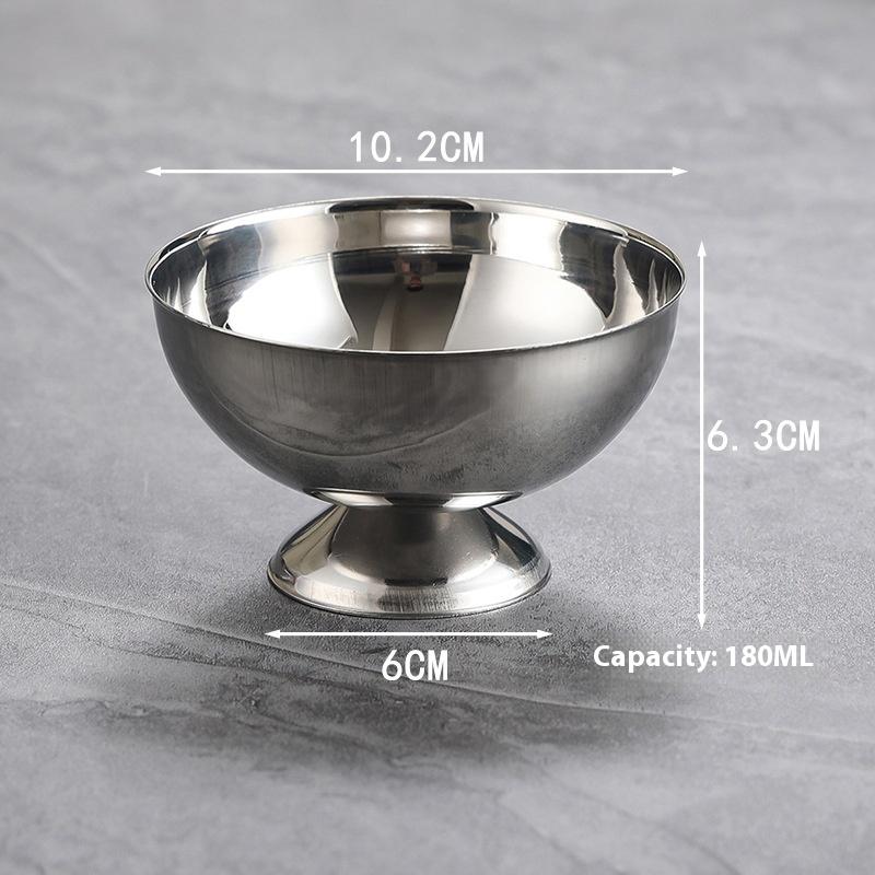 1Pc Ice Cream Stainless Steel Stainless Steel Salad Cup Salad Cup Reusable Fruit Candy Dessert Bowls Kitchen Barware Set 200ml срібний
1Pc Ice Cream Stainless Steel Stainless Steel Salad Cup Salad Cup Reusable Fruit Candy Dessert Bowls Kitchen Barware Set 200ml срібний