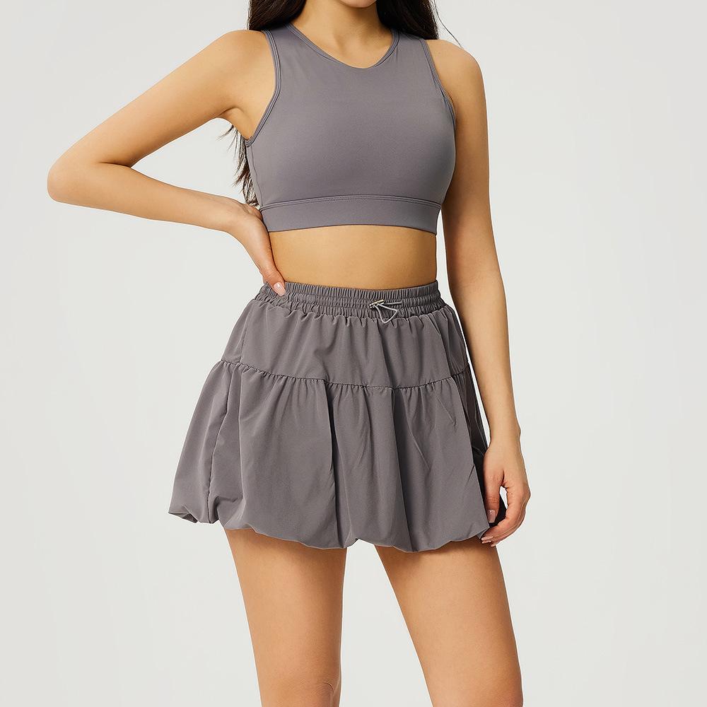 European & American Women s Yoga Sports Set: Anti-exposure Tennis Skirt, Shockproof Sports Bra, Shorts for Running and Fitness Small
European & American Women s Yoga Sports Set: Anti-exposure Tennis Skirt, Shockproof Sports Bra, Shorts for Running and Fitness Small