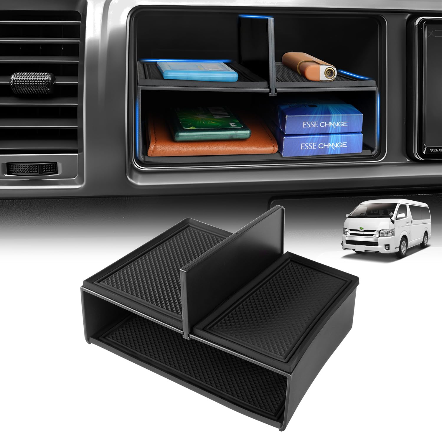 Mozan Toyota High Ace 200 Series Wide Body Console Tray Center Console Divider Plate чорний
Mozan Toyota High Ace 200 Series Wide Body Console Tray Center Console Divider Plate чорний