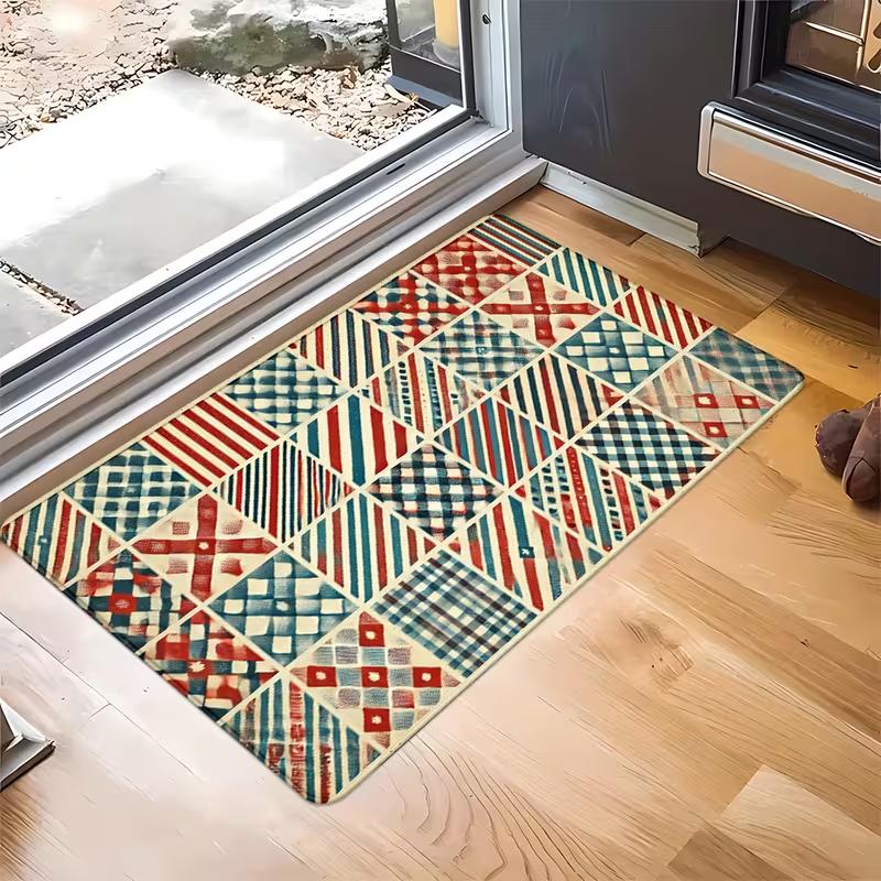Moroccan Black White Geometric Print Doormat Modern Boho Tile Print Entryway Welcome Mat Soft Non-Slip Indoor Outdoor Floor Rug 40cm x 60cm
Moroccan Black White Geometric Print Doormat Modern Boho Tile Print Entryway Welcome Mat Soft Non-Slip Indoor Outdoor Floor Rug 40cm x 60cm