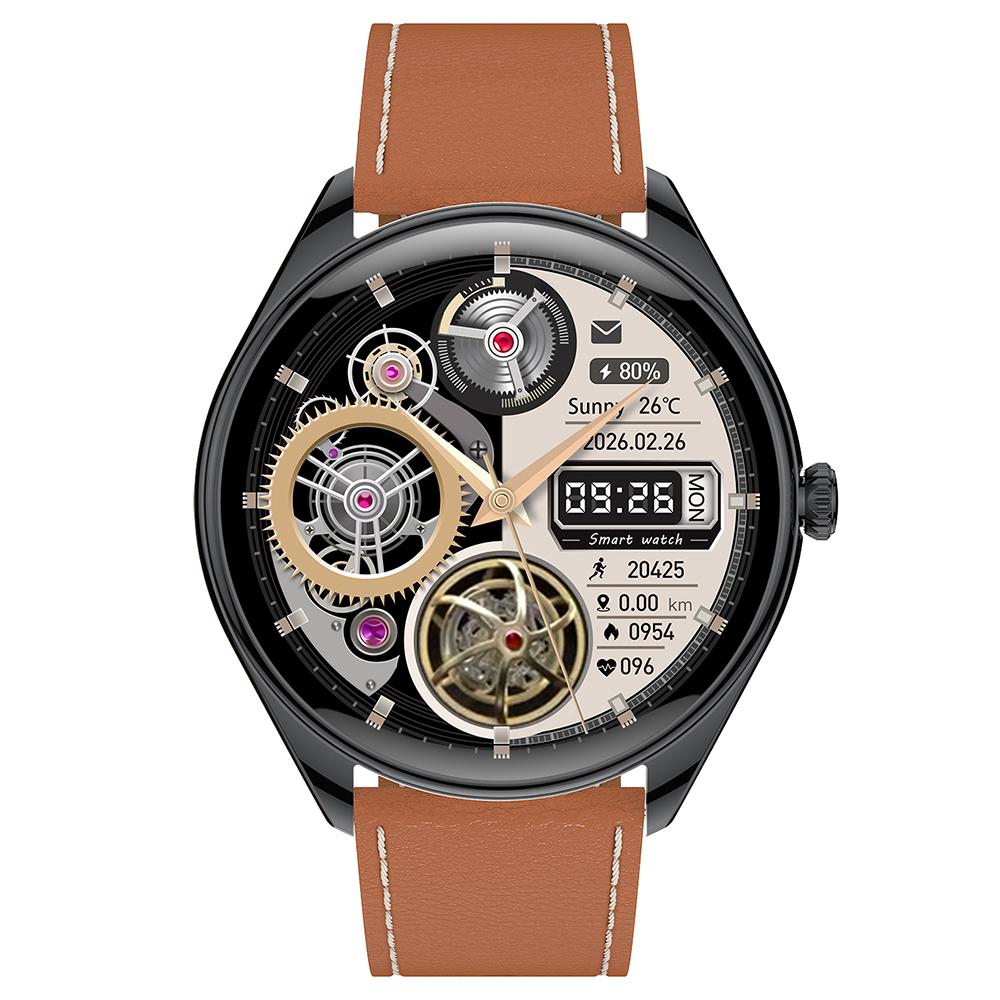 MT55 1.43-inch AMOLED Screen Heart Rate Sleep Monitor Sports Tracker Smart Watch,Leather Strap Silver
MT55 1.43-inch AMOLED Screen Heart Rate Sleep Monitor Sports Tracker Smart Watch,Leather Strap Silver