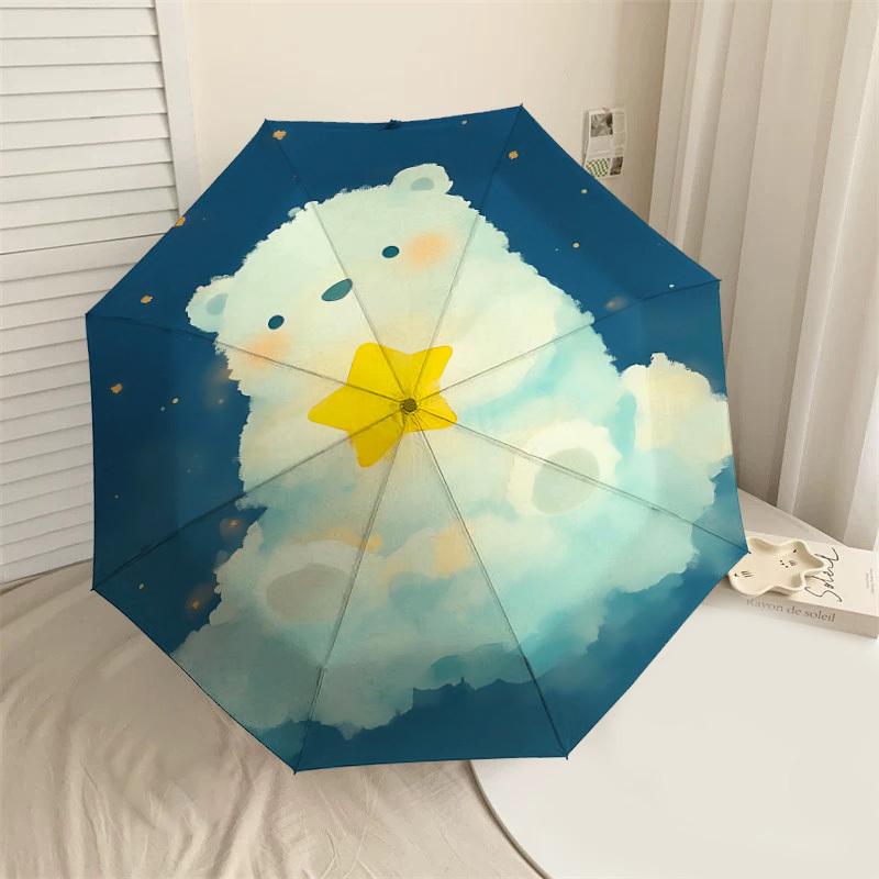Cloudy Dreams: Cute Bear with Star Cloud Umbrella - Auto Open/Closed, Outdoor Gear, Lightweight & Durable, Perfect Gift 053
Cloudy Dreams: Cute Bear with Star Cloud Umbrella - Auto Open/Closed, Outdoor Gear, Lightweight & Durable, Perfect Gift 053