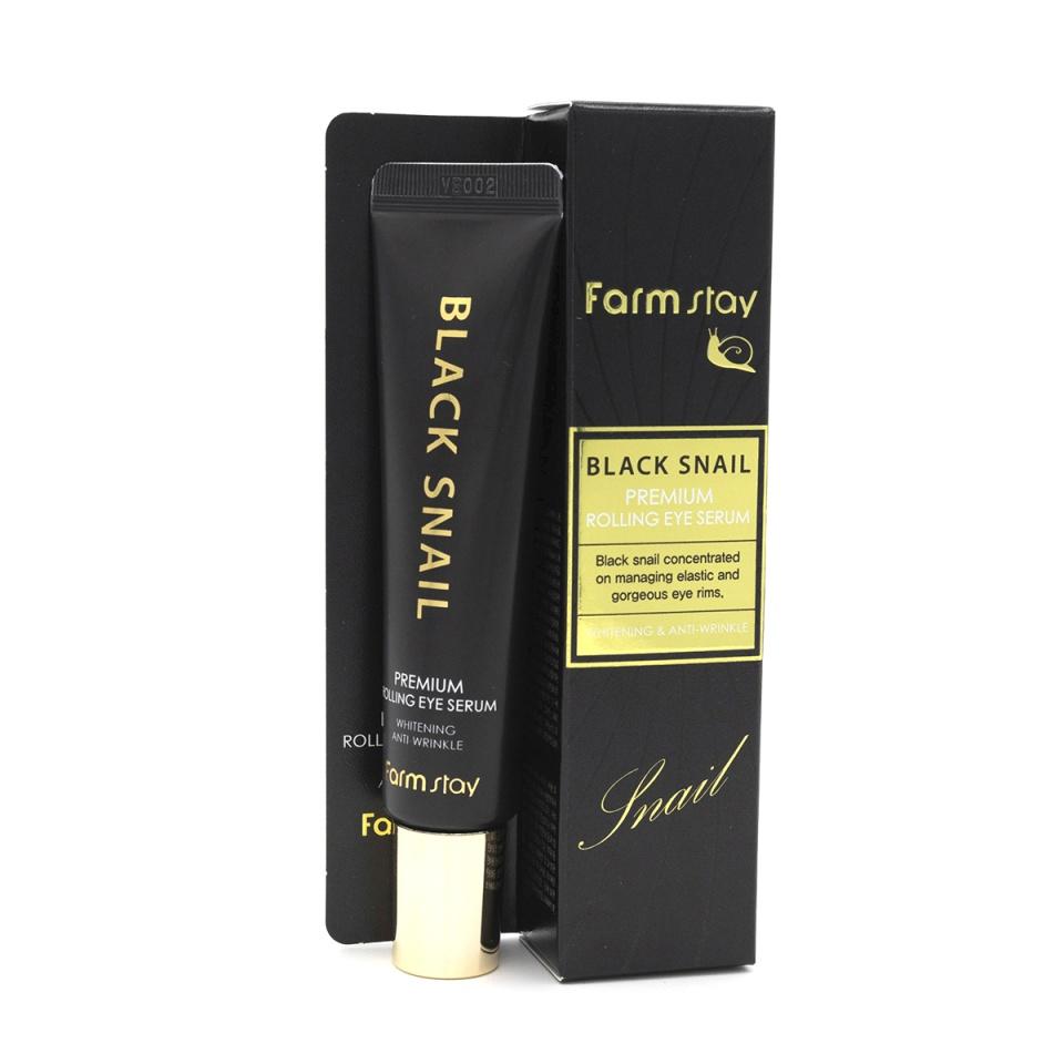 Антивозрастная сыворотка для кожи вокруг глаз FarmStay Black Snail Premium Rolling Eye Serum 25 мл
Антивозрастная сыворотка для кожи вокруг глаз FarmStay Black Snail Premium Rolling Eye Serum 25 мл
