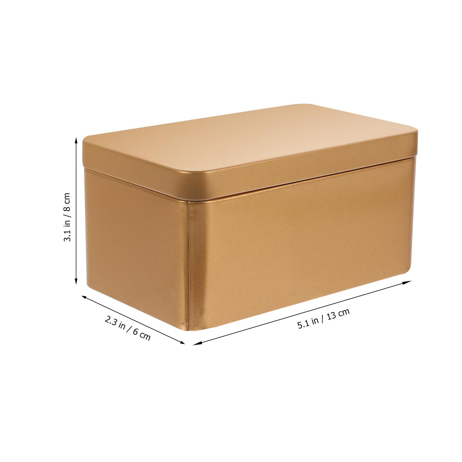 2Pcs Tea Tins for Loose Tea Storage Rectangular Tinplate Canister with Airtight Lid Ideal for Home Restaurant Bulk Food золотистий
2Pcs Tea Tins for Loose Tea Storage Rectangular Tinplate Canister with Airtight Lid Ideal for Home Restaurant Bulk Food золотистий