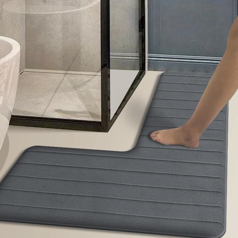 Simple L-shaped long stripes kitchen floor mat flannel absorbent cushion home non-slip corner carpet door mat 120x80x45cm
Simple L-shaped long stripes kitchen floor mat flannel absorbent cushion home non-slip corner carpet door mat 120x80x45cm