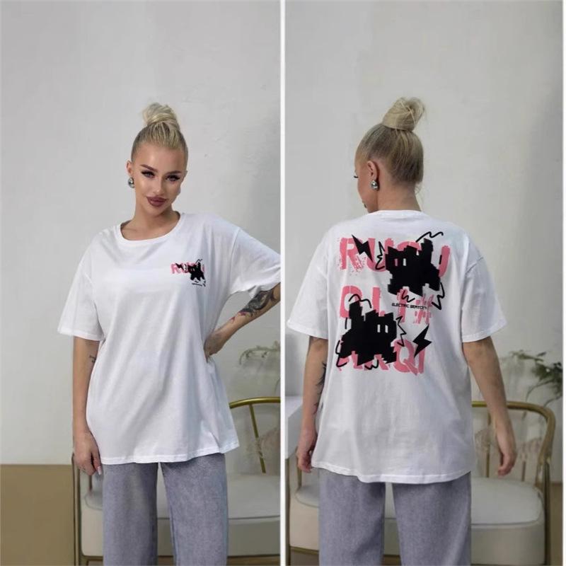 European & American Style Cartoon Casual T-Shirt: Slimming, Trendy, Versatile Fashion Medium
European & American Style Cartoon Casual T-Shirt: Slimming, Trendy, Versatile Fashion Medium