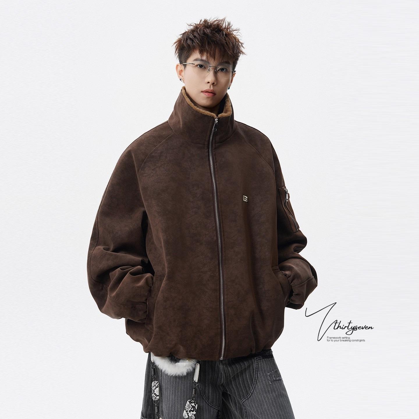 Men s Thick Winter PU Leather Jacket with Lychee Skin, Imitation Rabbit Fur Lining, Cotton Padding, Warm Workwear Style. M кавовий
Men s Thick Winter PU Leather Jacket with Lychee Skin, Imitation Rabbit Fur Lining, Cotton Padding, Warm Workwear Style. M кавовий