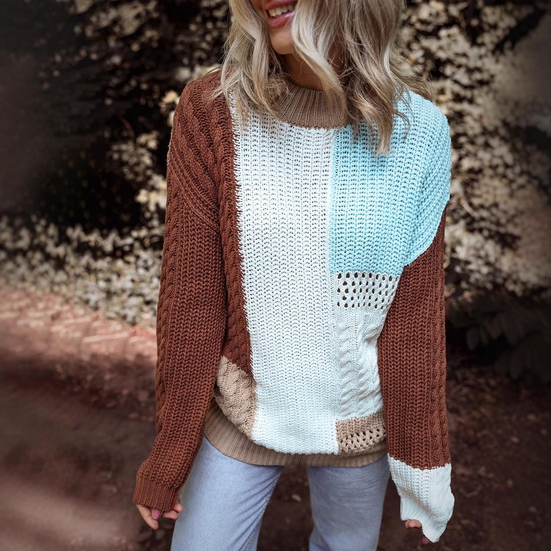 Shiying Women s Winter Color Block Knit Sweater - European & American Fashion XL
Shiying Women s Winter Color Block Knit Sweater - European & American Fashion XL